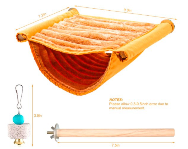 Hamster Hanging Warm Bed House Cage Compatible with Rat Bird Parrot