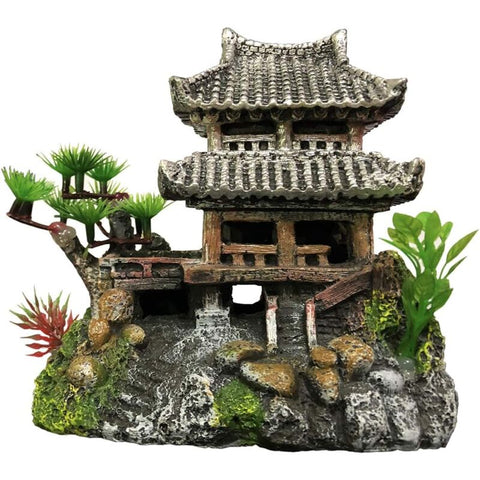 Classic Resin Aquarium Decoration Realistic Eco-Friendly Castle