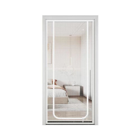 Cat Repellent Door Curtain, White, Durable Mesh Protects Against Cats and Pests, Easy to Install, 90x210cm