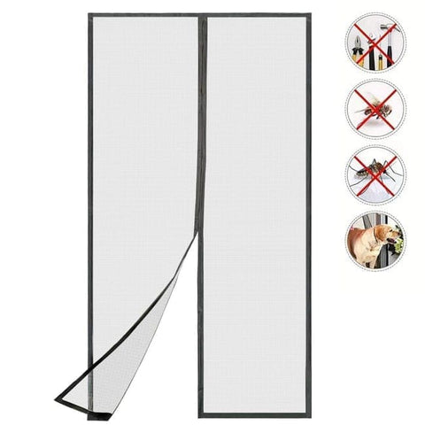 Magnetic insect screen door 80x210cm, automatic closing, durable scratch-resistant, breathable quiet, for insect mosquito protection