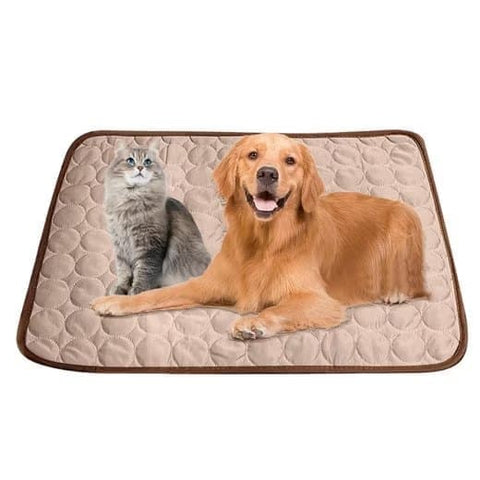 Cooling Mat for Dogs and Cats, 70×55cm, Light Brown, Breathable, Multiple Colors Available