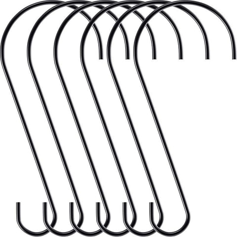 Hanging Multi-functional S Hook (Metal) Size: 305mm Color: Black for Birds (1pc)
