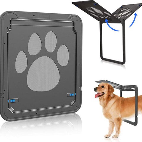 Dog Flap Screen Door - Dog Door Interior Door - Dog Flap Fly Screen - Cat Flap Screen Door - Cat Door Interior Door - 42 X 37cm - Lockable - Pet Flap Screen Door - Dog Flaps With Lock - Suitable For Medium And Large Dogs