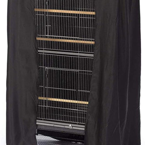 Parrot Cage Cover - Birdcage Cover and Dustproof Covers - Good Night Cover for Parrots - 210D Oxford Cloth - 104*69*122cm - Universal - Blackout - Waterproof - Black