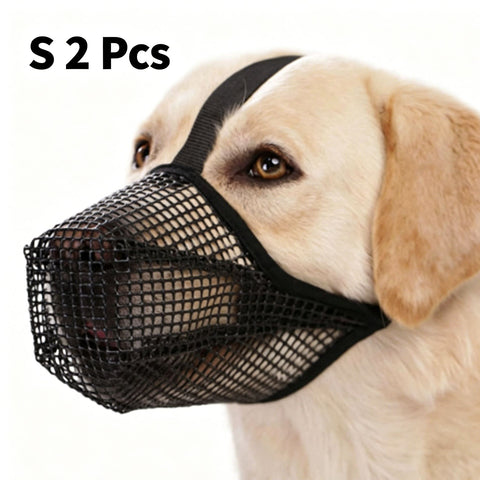 Black Mesh Dog Muzzle S 2pcs, Drinkable