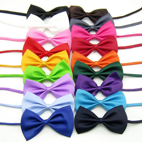 18 pcs Dog Bow Tie Collar, Multicolor, for Small to Medium Pets