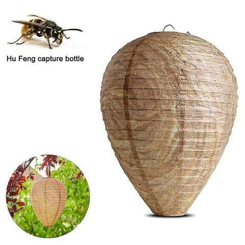2pcs Non-Toxic Paper Wasp Traps & Bee Deterrent, for Wasp Nest Removal