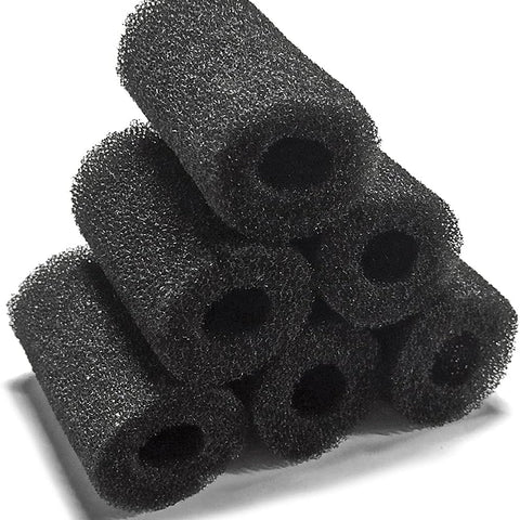6pcs Pre-Filter Sponge, Pre Filter Foam Sponge Roll for Aquarium Fish Tank (6 x 3.5cm /2.4x1.4 inch)