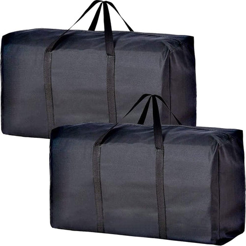 Extra Large Moving Bags with Strg Zippers & Carrying Handles, Storage Bags Storage Totes for Clothes, Moving Supplies, Space Saving Oversized Storage Bag Organizer for Moving, Traveling (2 Pack)