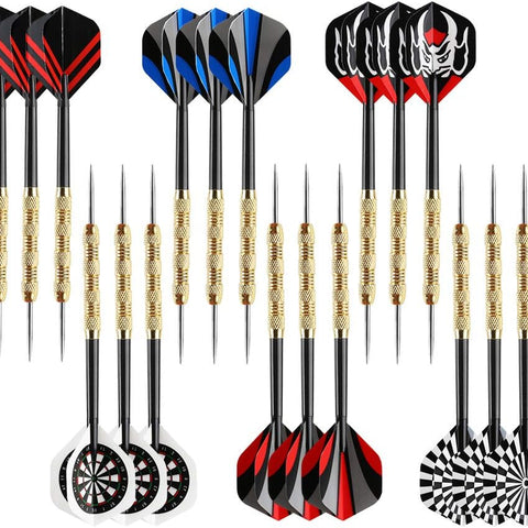 Metal Tip Darts, Steel Tip Darts, 18 Grams Professional Metal Darts, Darts Metal Tip Set, Metal Darts for Dartboard