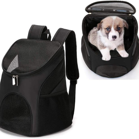 Pet Carrier Backpack for Dogs and Cats Travel Bag up to 8kg 36 × 31 × 45 cm Black