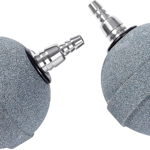 Pond Air Stone 2 Inch, Long Lasting Aerator Oxygen Differ, Air Pump Accessories for Aquarium, Fish Tank, Hydroponics, Ponds and DWC Reservoirs 2 Pack