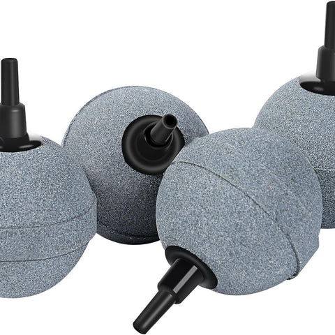 Air Stones for Ponds 2 Inch, Long Lasting Aerator Oxygen Differ, Air Pump Accessories for Aquariums, Fish Tanks, Hydroponics and DWC Reservoirs 4 Pack