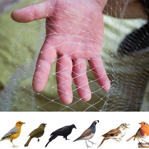 33 x 16 Ft Reusable Nylon Anti Bird Net Anti Bird Mesh Netting Anti Bird Protection Net for Garden Plant Fruit Crop Cage Protection Against Birds Deer Seagull Pigeon