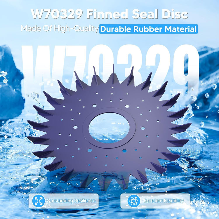 Pool Cleaner inned Seal disc Skirt Replacement Part or Zo-diac Baracuda G2 G3 G4 Pool Cleaner W70329 W83277 W70464 (1 Pack)