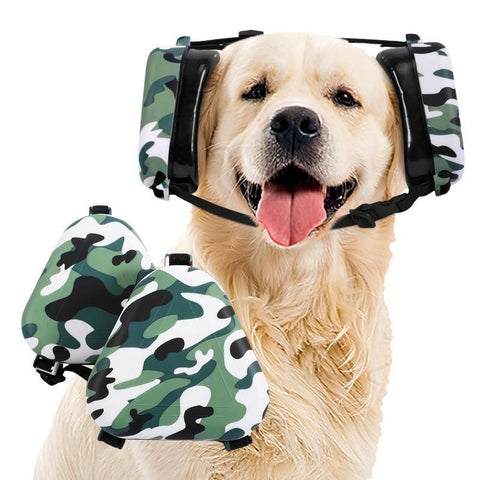 Dog Noise Reduction Earmuffs Pet Dog Earmuffs Noise Reduction Protective Dog Earmuffs Pet Supplies Camouflage