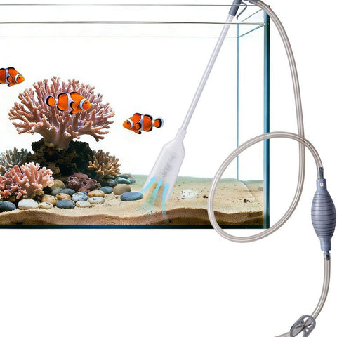 3-in-1 Aquarium Water Change Tool: Sand Cleaning / Waste Removal / Water Change, Siphon Pump - 2.2 m