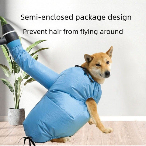 Pet Drying Bag for Cats and Dogs, Universal Blow-Dry Bag for Post-Bath Grooming, Size M(5–10 kg)