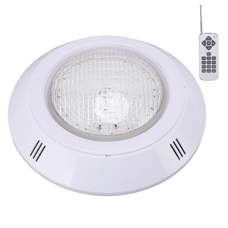 Pool LED Lights AC12V RGB Colorful IP68 Waterproof Remote Control High Transmittance Durable ABS Aquarium Pool Light 18W