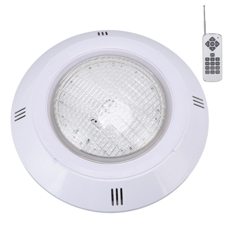 Pool LED Lights AC12V RGB Colorful IP68 Waterproof Remote Control High Transmittance Durable ABS Aquarium Pool Light 18W