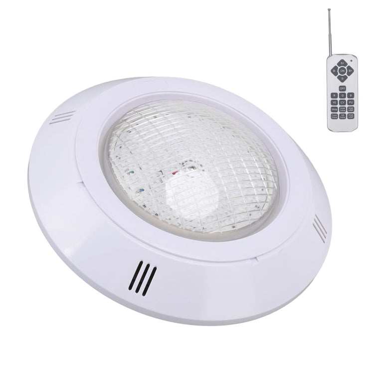 Pool LED Lights AC12V RGB Colorful IP68 Waterproof Remote Control High Transmittance Durable ABS Aquarium Pool Light 18W