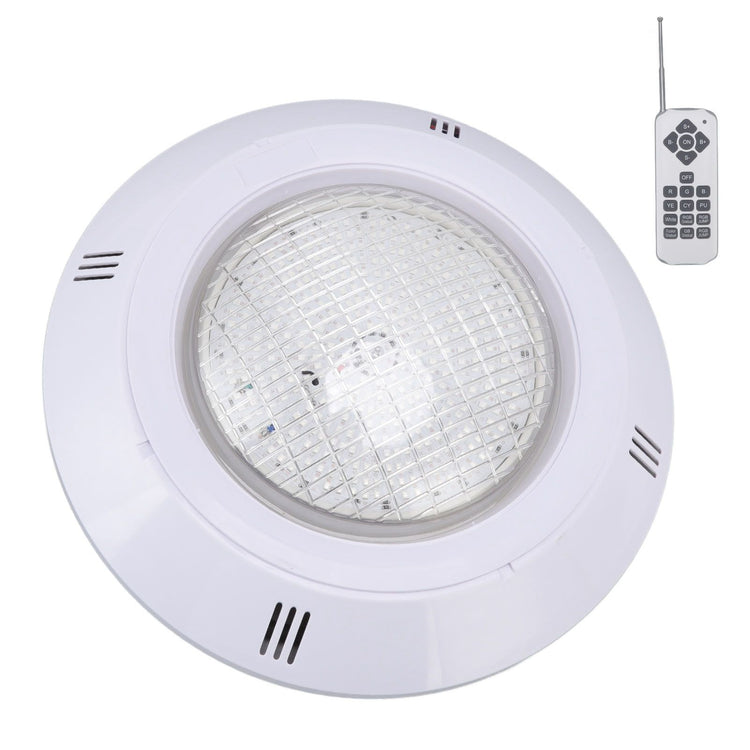 Pool LED Lights AC12V RGB Colorful IP68 Waterproof Remote Control High Transmittance Durable ABS Aquarium Pool Light 18W