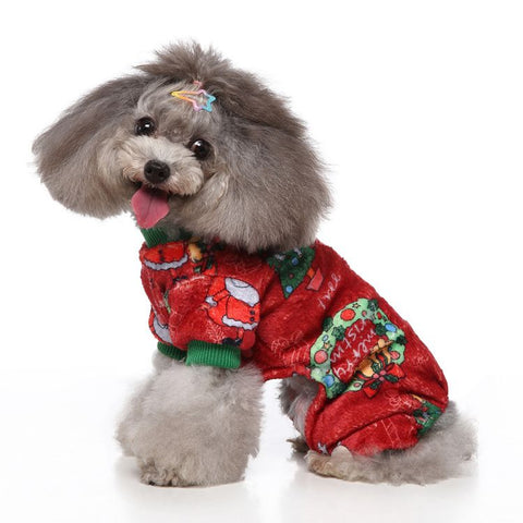 MEIQIPETBABY Dog Costume Polyester Small Breed SDZ137 Christmas Circle L Size: L; Neck (cm): 32-38; Bust (cm): 44-50; Back length (cm): 31-35; Recommended pet weight (kg): 7.0 - 10.0