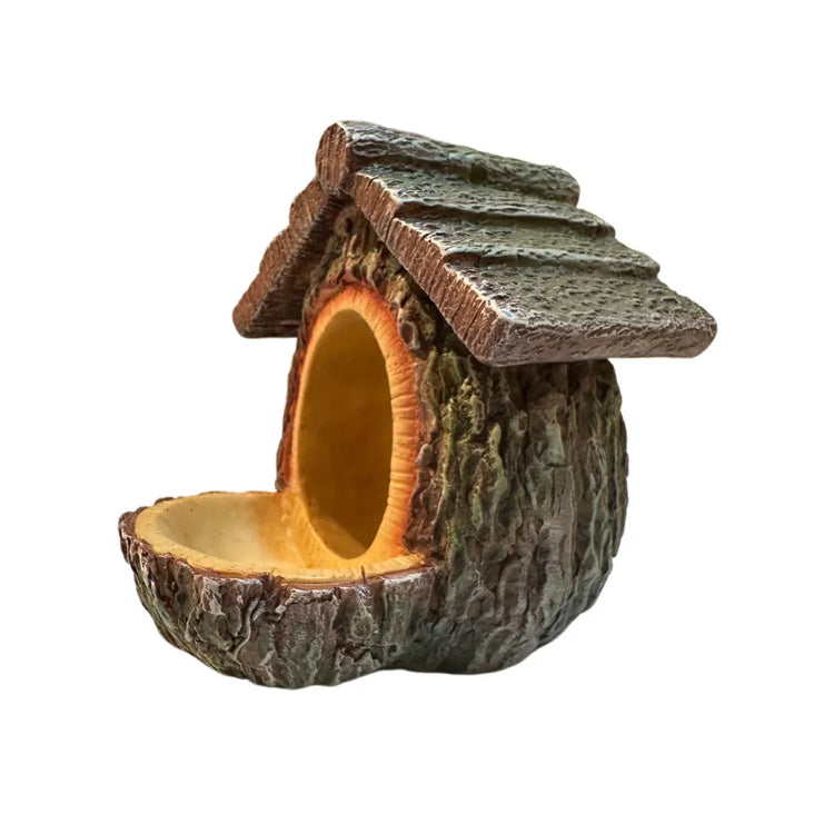 Bird Nest Bird Feeder Outdoor Garden Resin for Birds Backyard Patio Decor