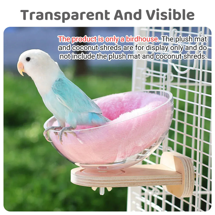 Parrot Rest Bird Nest Breathable for Small Parrots Comfortable Washable Durable - Swing Style