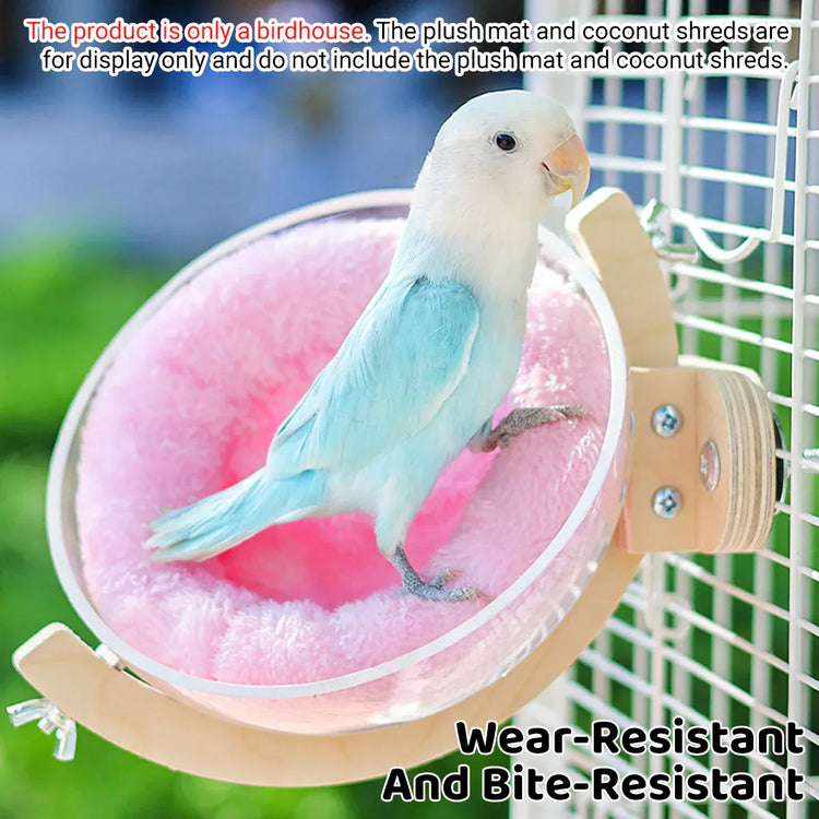 Parrot Rest Bird Nest Breathable for Small Parrots Comfortable Washable Durable - Swing Style