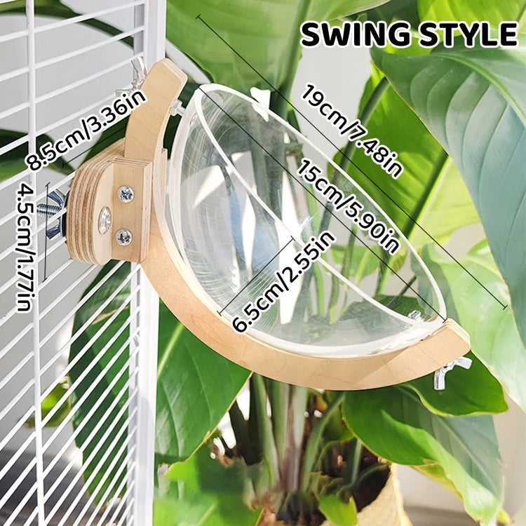 Parrot Rest Bird Nest Breathable for Small Parrots Comfortable Washable Durable - Swing Style