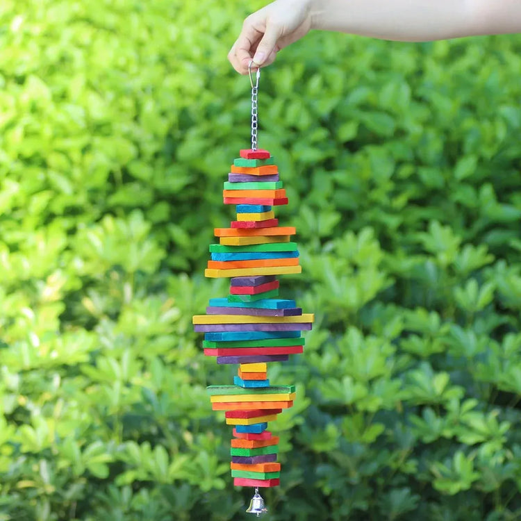Multi Layer Parrot Beak Grinding Chew Toy For Small Medium Parrots Bird Supplies