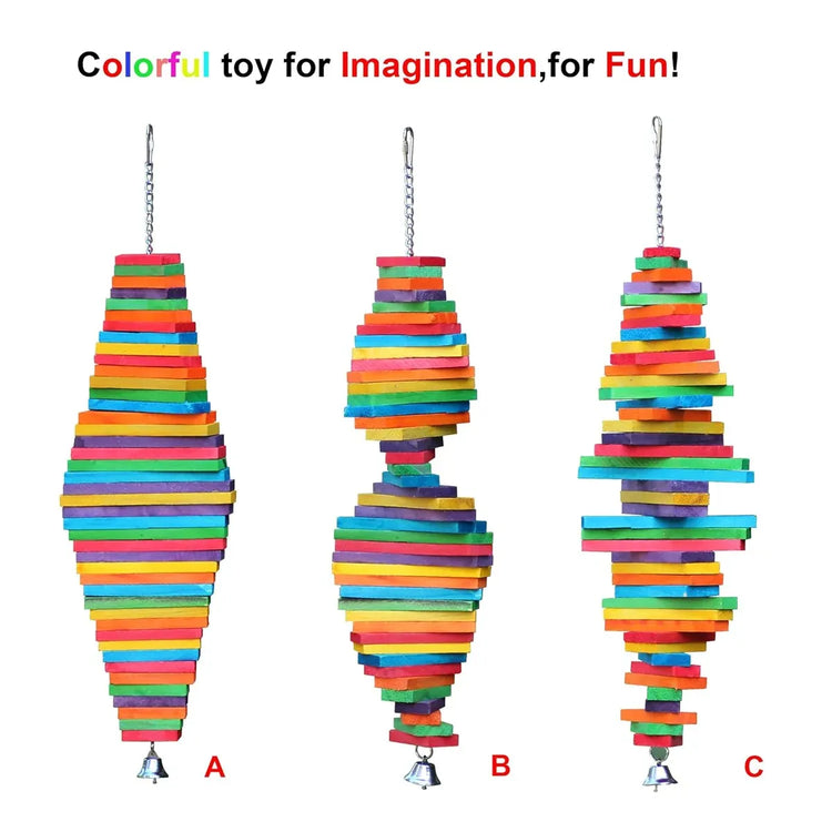 Multi Layer Parrot Beak Grinding Chew Toy For Small Medium Parrots Bird Supplies