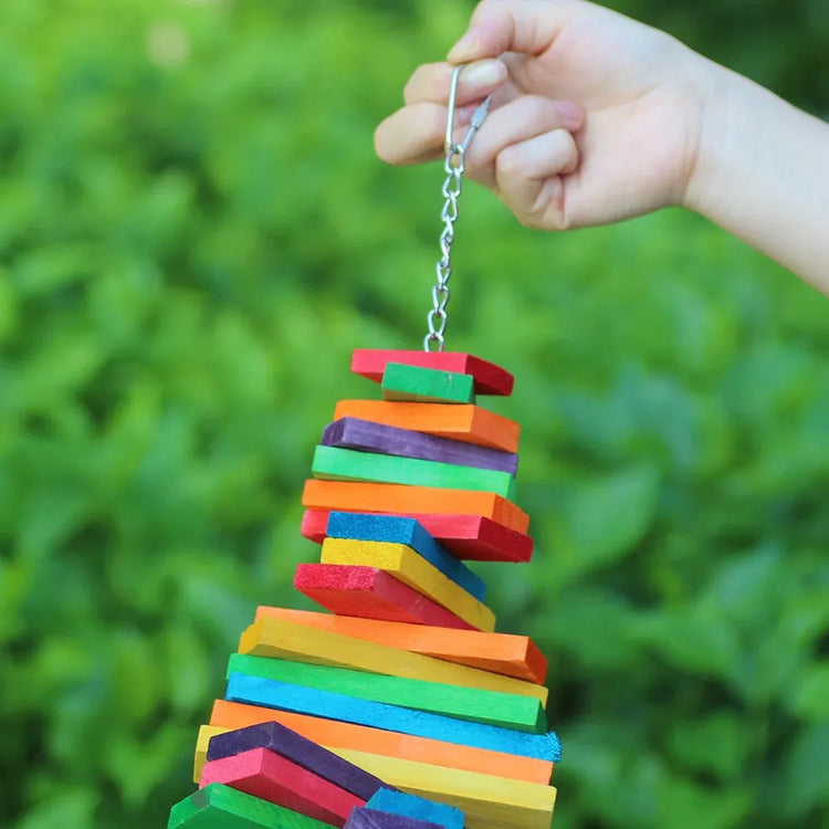 Multi Layer Parrot Beak Grinding Chew Toy For Small Medium Parrots Bird Supplies