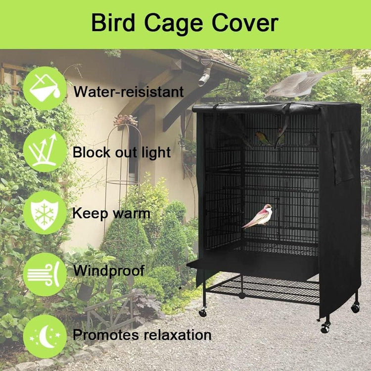 Bird Cover Outdoor Sun Protection Pet Bed Pet Accessories - Black