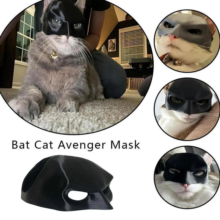 Halloween Bat Mask Cat Mask Pet Costume Accessories for Small Dogs Cats Outfit - XL