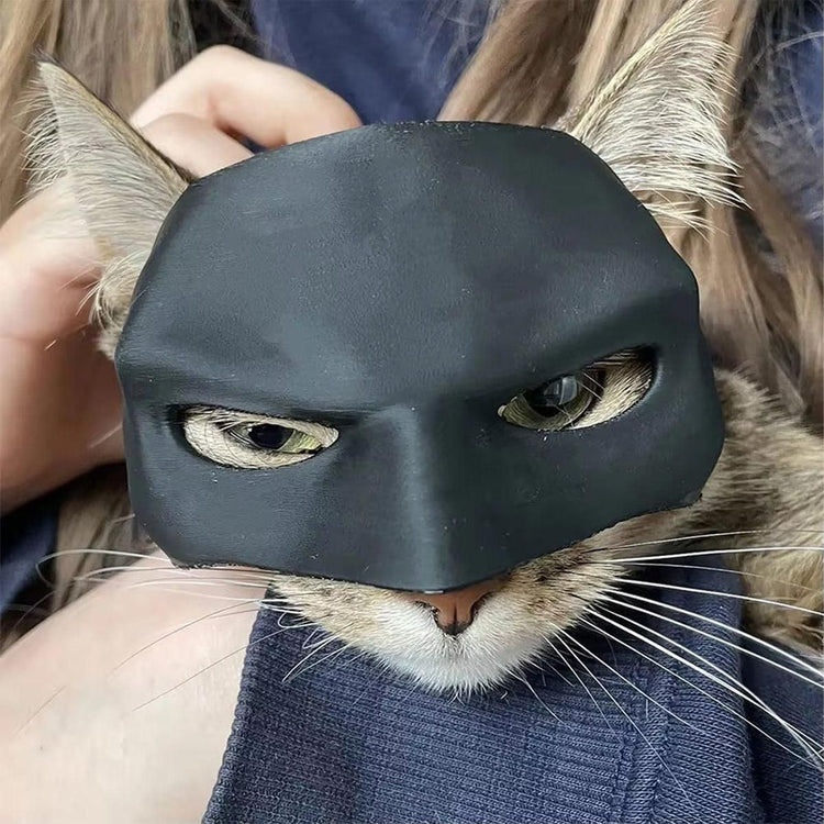 Halloween Bat Mask Cat Mask Pet Costume Accessories for Small Dogs Cats Outfit - XL