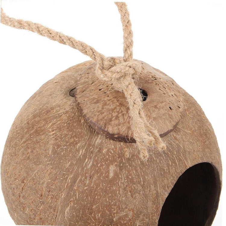 Lanyard Birdhouse Parrot Coconut Nest Bed Hanging Bird Cage for Small Birds - Stairs type