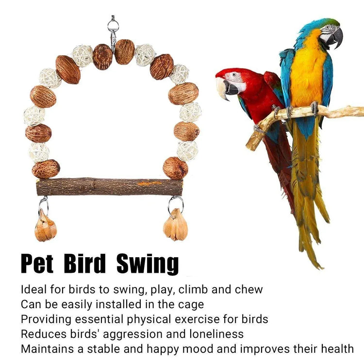 Parrot Chew Toy For Training Climbing Grinding Teeth Relief Durable Bird Toy - Pineapple Fruit