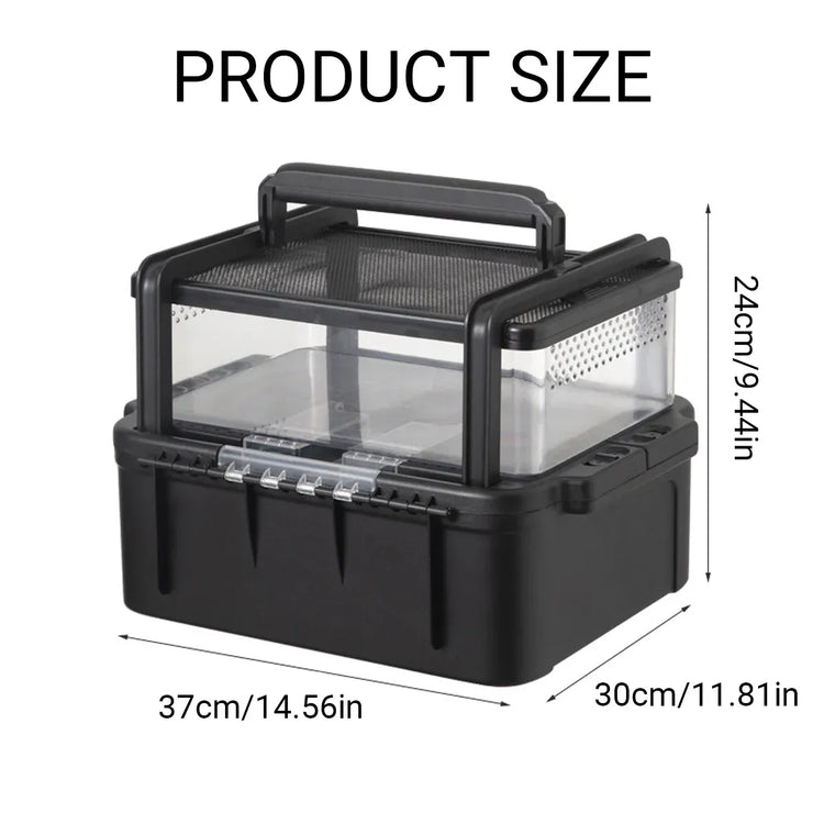 Outdoor Reptile Tank Ventilated Terrarium for Lizards Snakes Turtles Pet Habitat