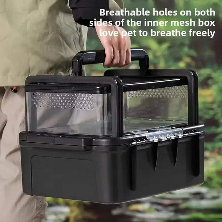 Outdoor Reptile Tank Ventilated Terrarium for Lizards Snakes Turtles Pet Habitat