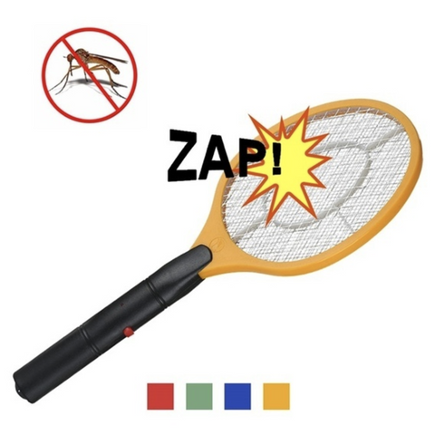 2x BUG ZAPPER RACKET Fly Mosquito Pest Swatter Net Racquet Electric Insect Killer