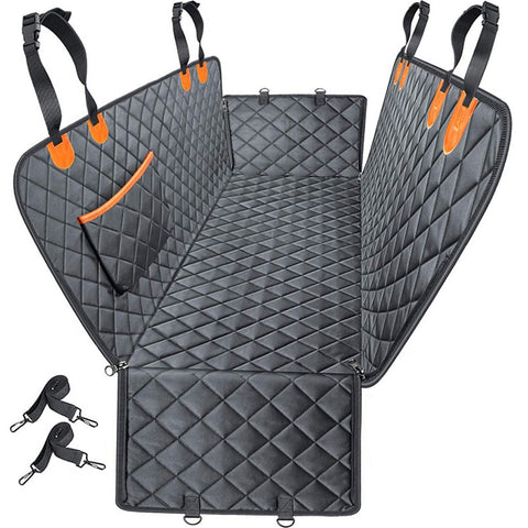 Heavy Duty Dog Car Seat Cover with Side Flaps, Waterproof Pet Back Seat Cover, Non-Slip Scratchproof Dog Hammock for Cars, Trucks and SUVs