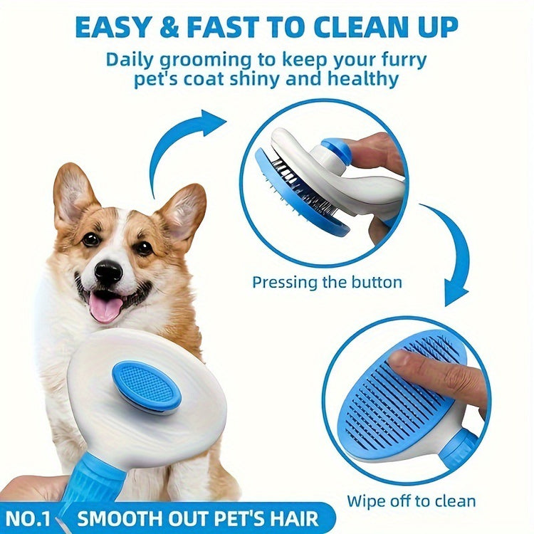 Blue 6-Piece Dog Grooming Bath Set - Absorbent Microfiber Towels & Wash Mitts for Shiny Coats