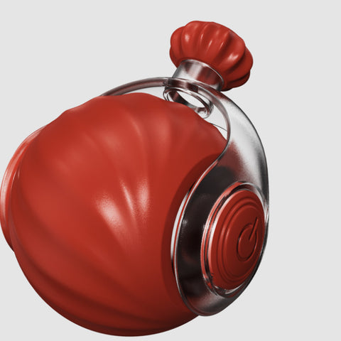 Red Interactive Smart Electric Cat Toy Ball - Automatic Irregular Rolling Teaser for Independent Play