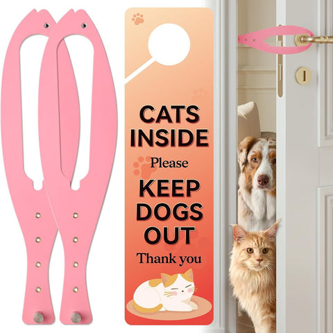 Cat Door Latch with 5 Adjustable Opening 2.5-6