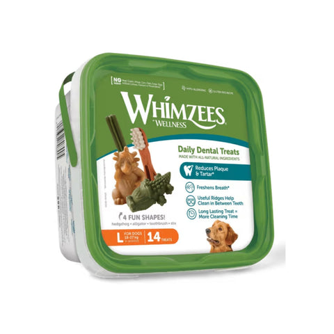Whimzees Large Variety Value Toothbrush 14pk