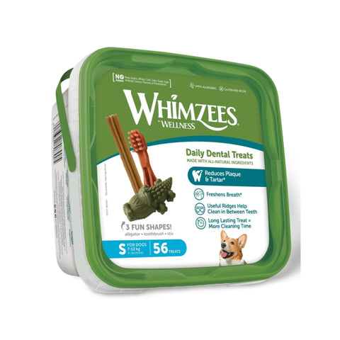 Whimzees Small Variety Value Box Toothbrush 56pk
