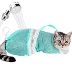 1 Pcs Cat Bathing Bag - Adjustable Cat Washing Net Anti-bite & Anti-Scratch Cat Shower Restraint Bag, Breathable Mesh Cat Grooming Bag for Bath, Nail Trimming & Injection | Secure Restraint for Safer Grooming and Bathing, Reducing Stress and Helping Preve