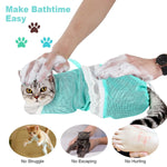 1 Pcs Cat Bathing Bag - Adjustable Cat Washing Net Anti-bite & Anti-Scratch Cat Shower Restraint Bag, Breathable Mesh Cat Grooming Bag for Bath, Nail Trimming & Injection | Secure Restraint for Safer Grooming and Bathing, Reducing Stress and Helping Preve